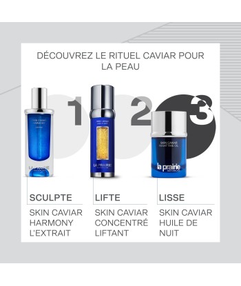 Skin Caviar Huile de nuit le des métaux précieux