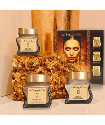 Face Gift Set - Gold - Cedarwood Patchouli Fragrance Amélioration de cerveau avec