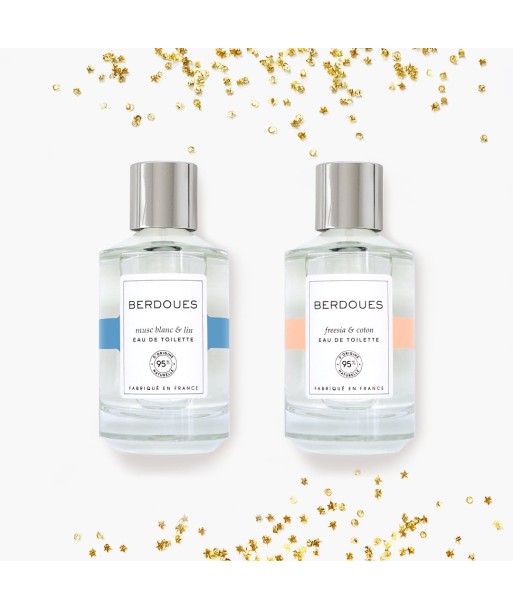 Duo eaux de toilette Musc Blanc & Lin et Freesia & Coton votre