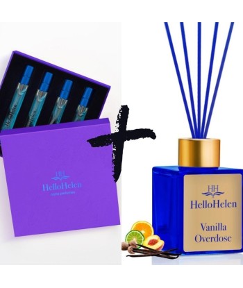 Lot Coffret HelloHelen de 4 parfums - Éclat d'émotions d'été + Vanilla Overdose - HelloHelen - 100ml vente chaude votre 