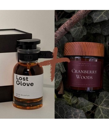 Lot - Lost Glove - Perfi - 30ml + Bougie parfumée - Cranberry Woods - 100 g plus qu'un jeu 